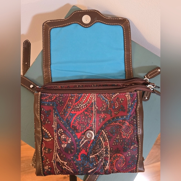 Chaps jeweltone paisley crossbody purse - Picture 8 of 10